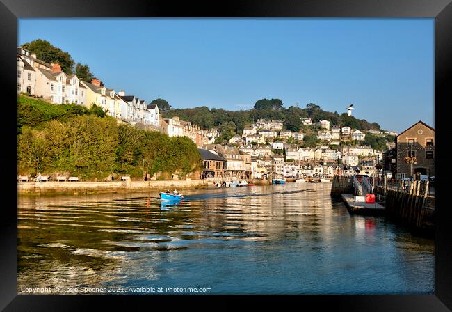 Early morning on the River Looe in Cornwall Framed Print by Rosie Spooner