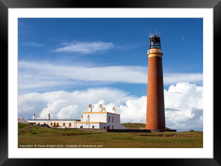 Lighthouse on Isle of Lewis Framed Mounted Print by Hazel Wright