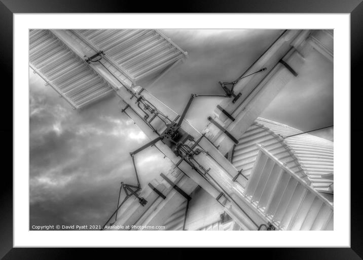 Windmill Sails Framed Mounted Print by David Pyatt