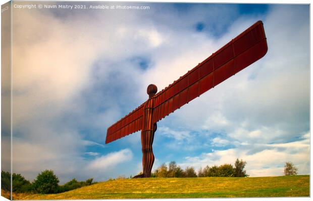The Angel of the North  Canvas Print by Navin Mistry