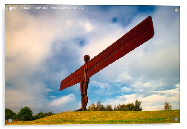 The Angel of the North  Acrylic by Navin Mistry