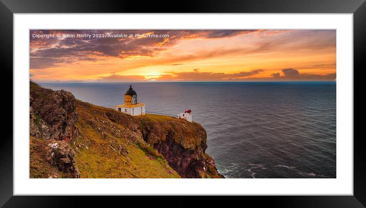 Sunrise at St Abb's Head  Framed Mounted Print by Navin Mistry