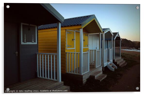 Coldingham Bay Acrylic by John Godfrey Photography