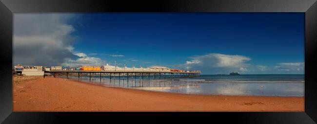 Paignton Pier Devon Framed Print by Maggie McCall