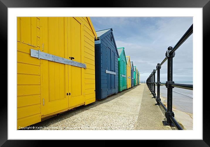 Beach Huts Framed Mounted Print by Keith Mountford