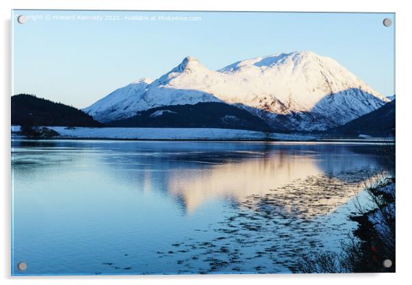 Pap of Glencoe in Winter Acrylic by Howard Kennedy