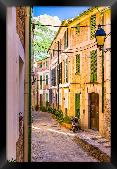 Old mediterranean village of Fornalutx on Majorca Framed Print by Alex Winter