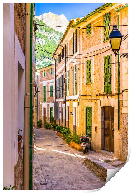 Old mediterranean village of Fornalutx on Majorca Print by Alex Winter