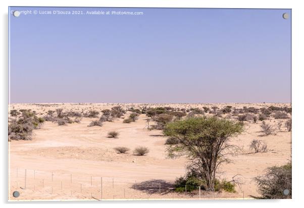 Desert Landscape Acrylic by Lucas D'Souza