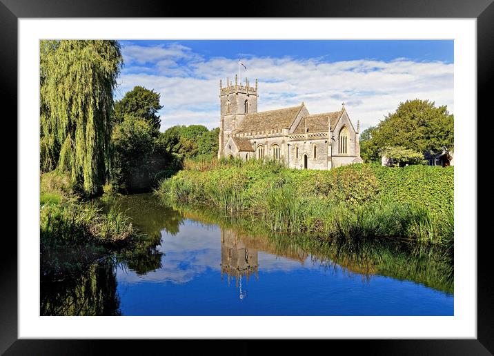 St Peter's Church West Lydford Somerset Framed Mounted Print by austin APPLEBY