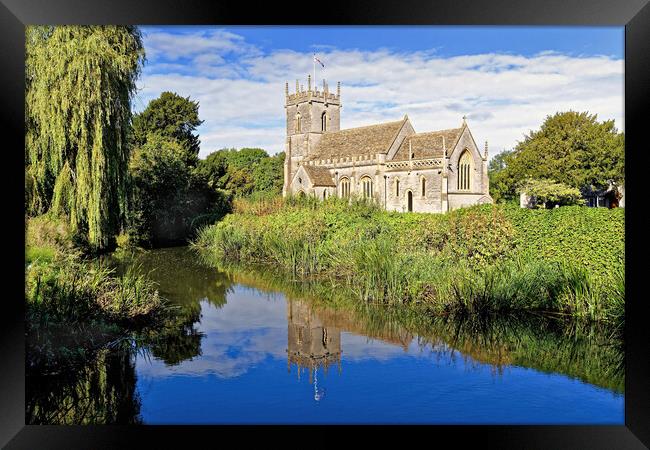 St Peter's Church West Lydford Somerset Framed Print by austin APPLEBY