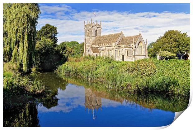 St Peter's Church West Lydford Somerset Print by austin APPLEBY