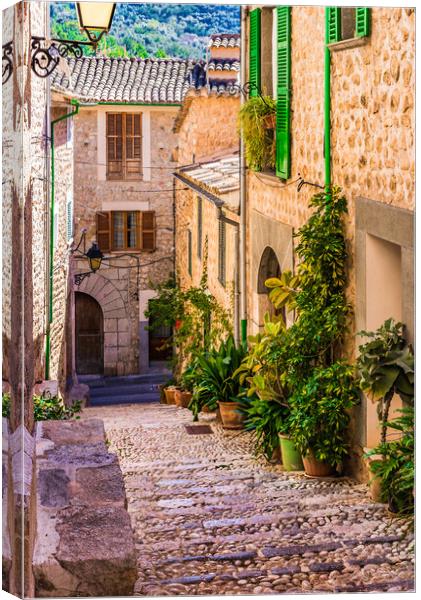 Idyllic village of Fornalutx on Majorca Canvas Print by Alex Winter