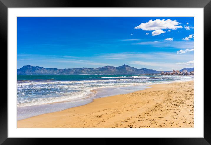 Beautiful bay of Alcudia Framed Mounted Print by Alex Winter