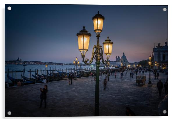 Sunset in Venice  Acrylic by Alan Sinclair