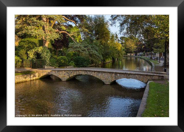 River Windrush, Bourton-On-The-Water Framed Mounted Print by Jim Monk