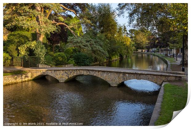 River Windrush, Bourton-On-The-Water Print by Jim Monk