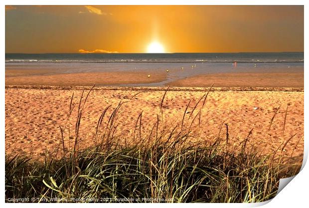 Sunset Print by Tony Williams. Photography email tony-williams53@sky.com