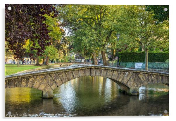 River Windrush in Bourton-On-The-Water Acrylic by Jim Monk