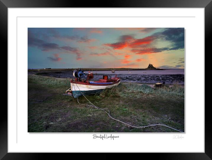 Beautiful Lindisfarne  Framed Mounted Print by JC studios LRPS ARPS