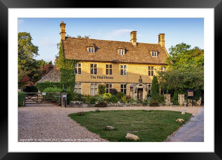 The Dial House, Bourton-on-the-Water Framed Mounted Print by Jim Monk