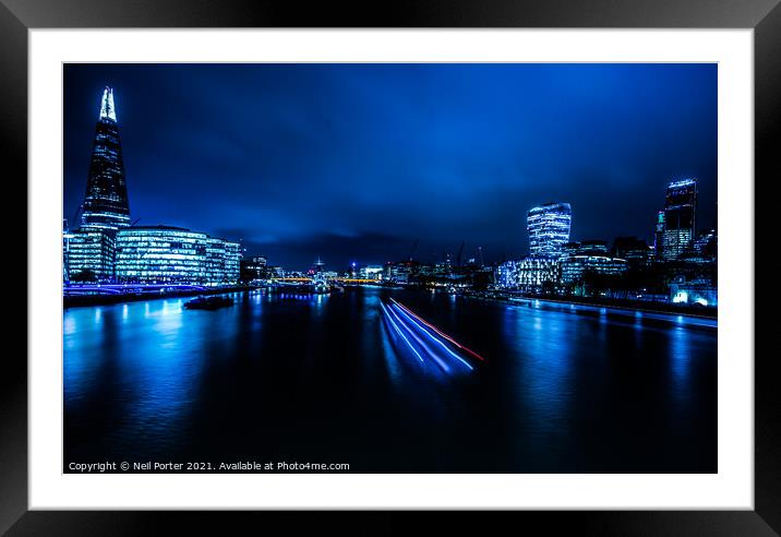 The Night Cruise Framed Mounted Print by Neil Porter
