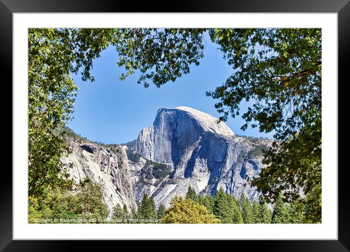 YOSEMITE VALLEY Idyllic view to Half Dome  Framed Mounted Print by Melanie Viola