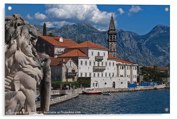 Perast, Montenegro Acrylic by alan bain