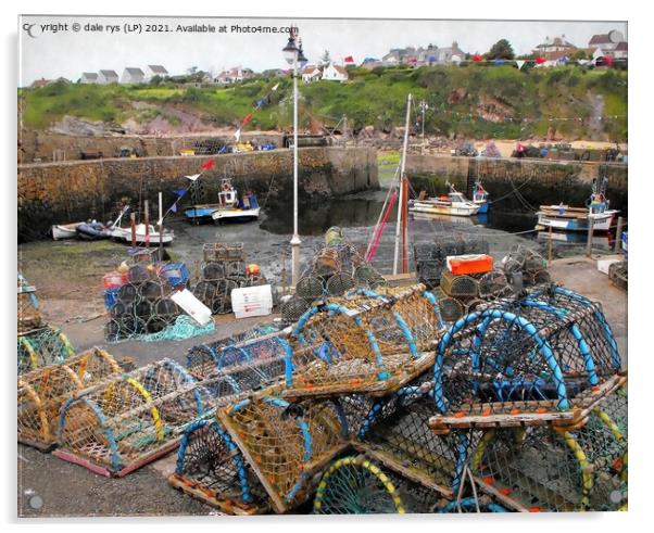 crail harbor Acrylic by dale rys (LP)