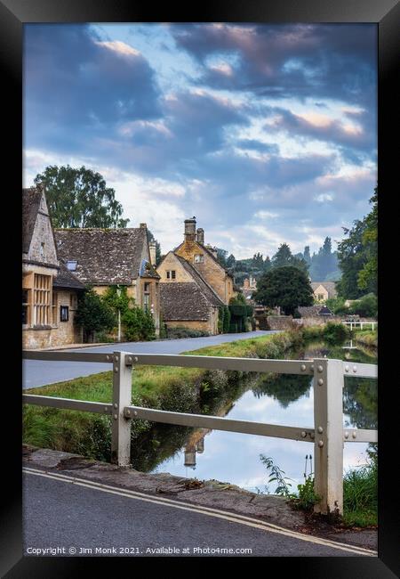 Lower Slaughter, Cotswolds Framed Print by Jim Monk