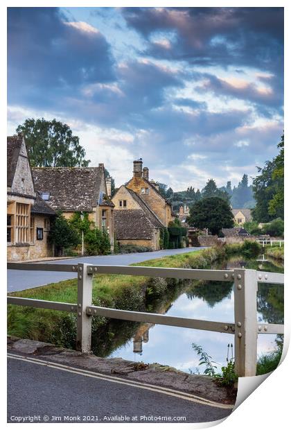 Lower Slaughter, Cotswolds Print by Jim Monk