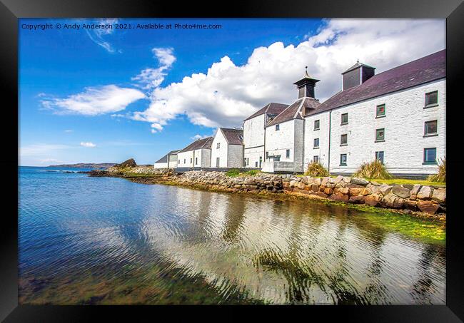 Laphroiag Distillery Islay Framed Print by Andy Anderson