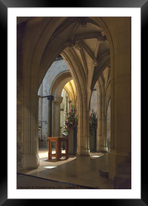 Chichester Cathedral, Chichester, Sussex, UK  Framed Mounted Print by Michaela Gainey