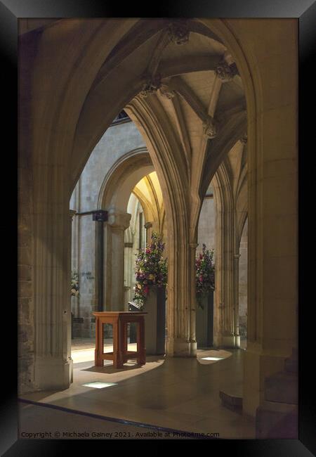 Chichester Cathedral, Chichester, Sussex, UK  Framed Print by Michaela Gainey