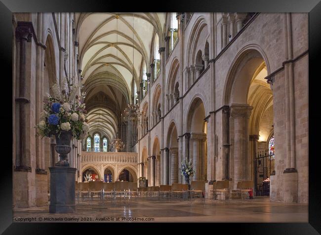 Chichester Cathedral, Chichester, Sussex, UK , 1 Framed Print by Michaela Gainey