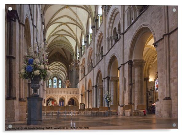 Chichester Cathedral, Chichester, Sussex, UK , 1 Acrylic by Michaela Gainey