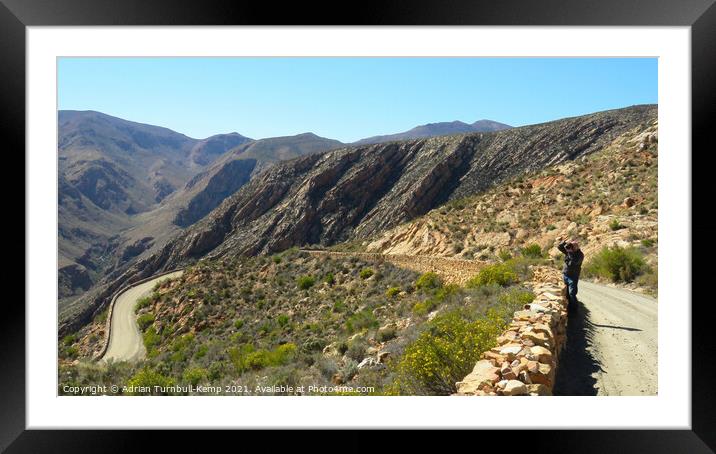 Switchbacks, Mullers Kloof, Swartberg Pass Framed Mounted Print by Adrian Turnbull-Kemp