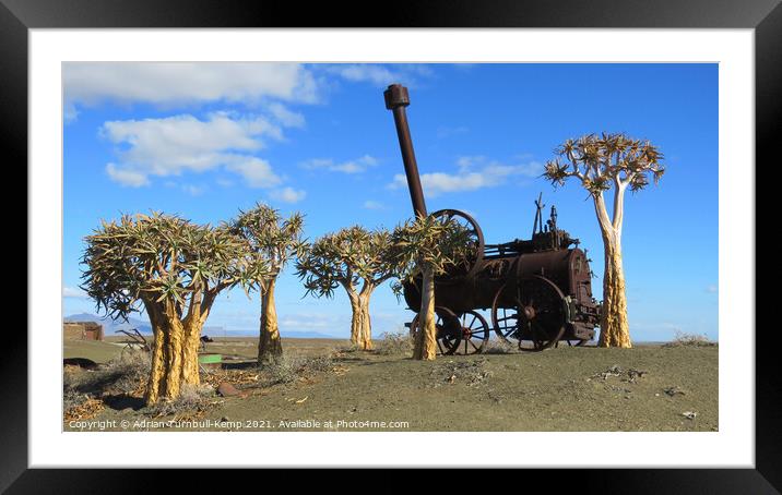 Abandoned steam engine Framed Mounted Print by Adrian Turnbull-Kemp