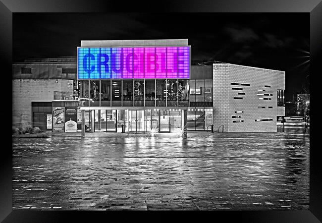 Crucible Theatre, Sheffield Framed Print by Darren Galpin