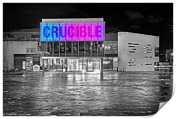 Crucible Theatre, Sheffield Print by Darren Galpin