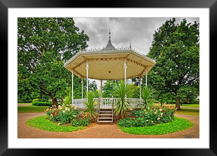 Vivary Park Bandstand, Taunton Framed Mounted Print by Darren Galpin