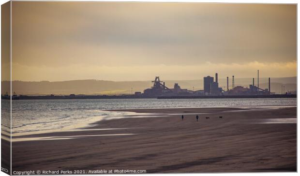 Seaton Carew Edge of the sands Canvas Print by Richard Perks