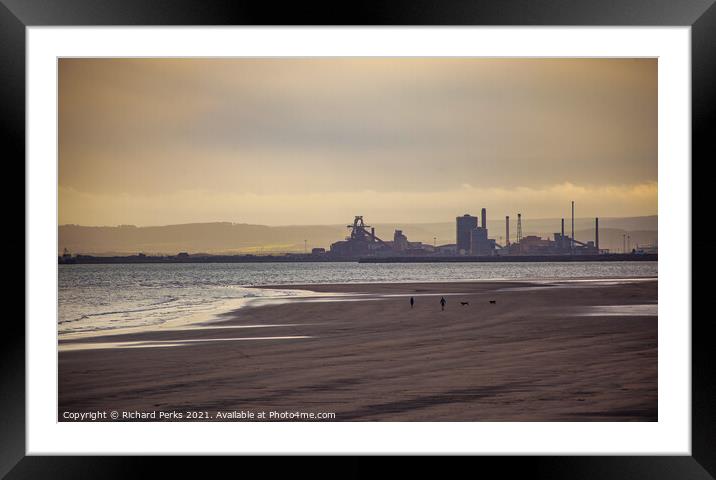 Seaton Carew Edge of the sands Framed Mounted Print by Richard Perks