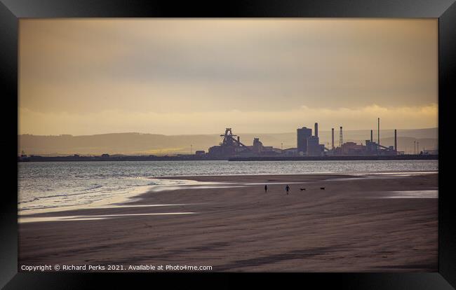 Seaton Carew Edge of the sands Framed Print by Richard Perks