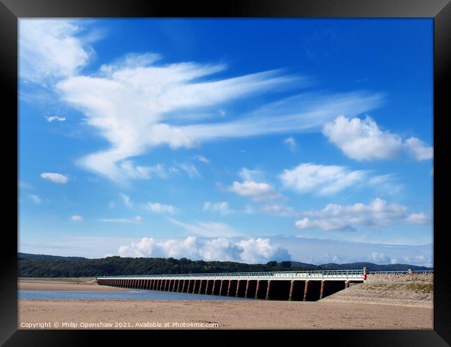 Leven Viaduct - Arnside Framed Print by Philip Openshaw