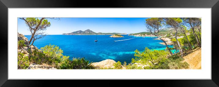 Sant Elm on Mallorca Framed Mounted Print by Alex Winter