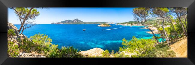 Sant Elm on Mallorca Framed Print by Alex Winter