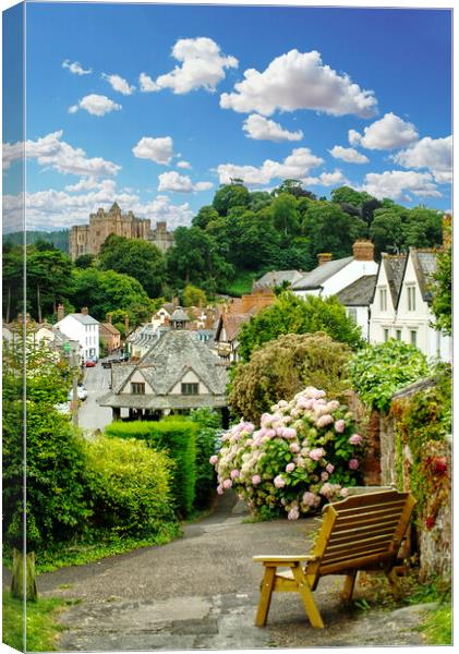 Dunster View From Seat Canvas Print by Alison Chambers