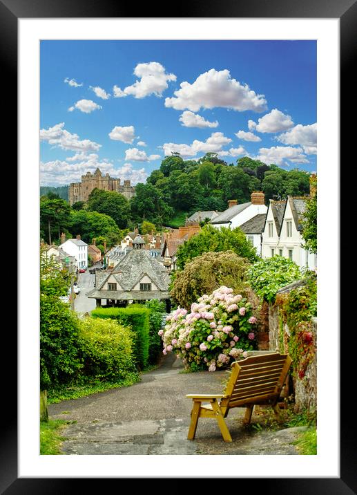 Dunster View From Seat Framed Mounted Print by Alison Chambers