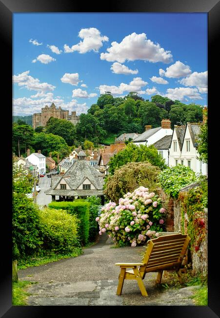 Dunster View From Seat Framed Print by Alison Chambers